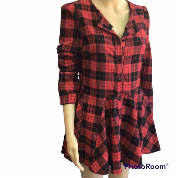 Button down plaid top - Picture 7 of 12